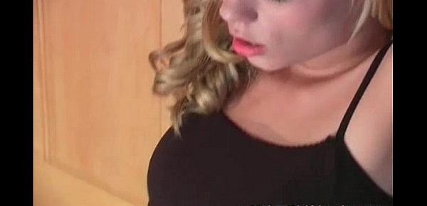  Cute blonde teen Nicole Ray is stripping